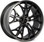 Легковой диск Skill Wheels SL352 9x21 5x127 ET50 71,4 чёрный + полированные спицы